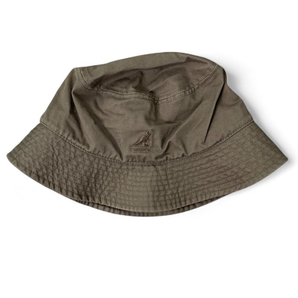 NWOT unisex Kangol khaki olive green bucket hat marked XL